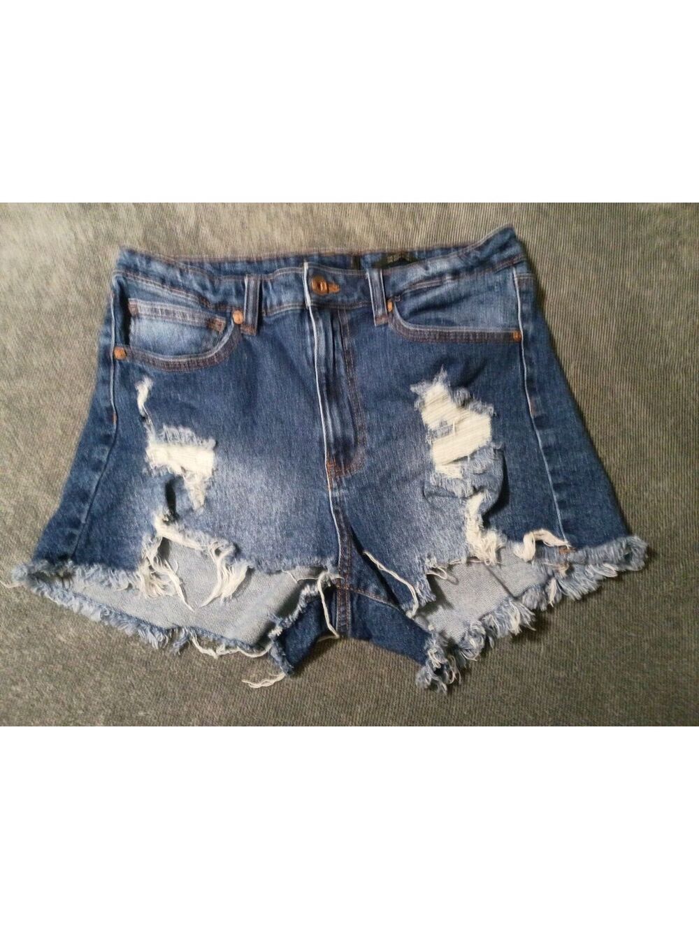 Y2K Style Kendall + Kylie "The Icon" Distressed Denim Shorts
